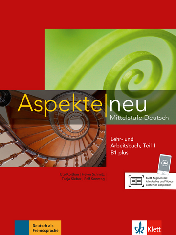 Підручник з німецької мови Aspekte 1 Neu B1+ Lehr-und Arbeitsbuch, Teil 1+CD